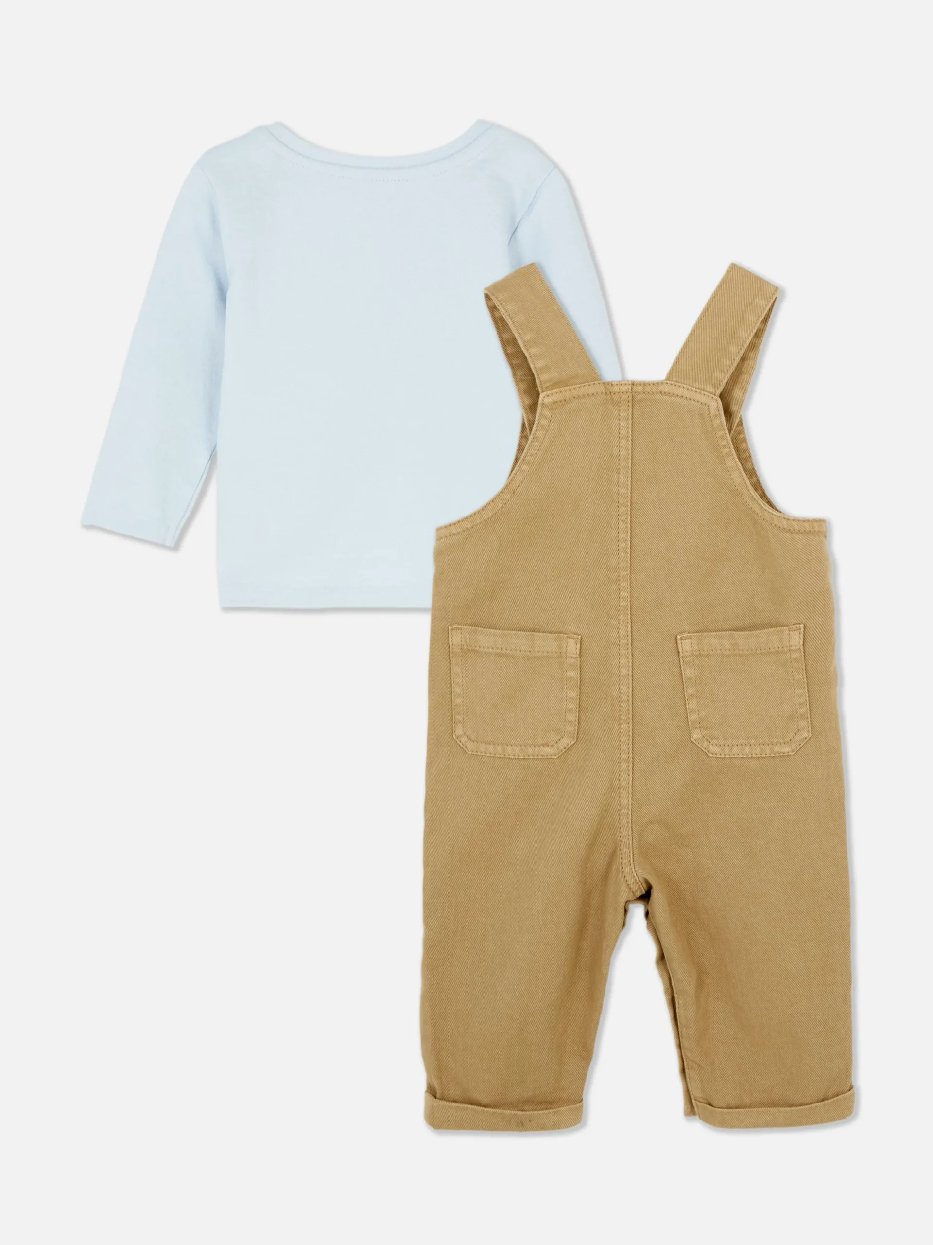 Set Met T-shirt Met Lange Mouwen En Tuinbroek