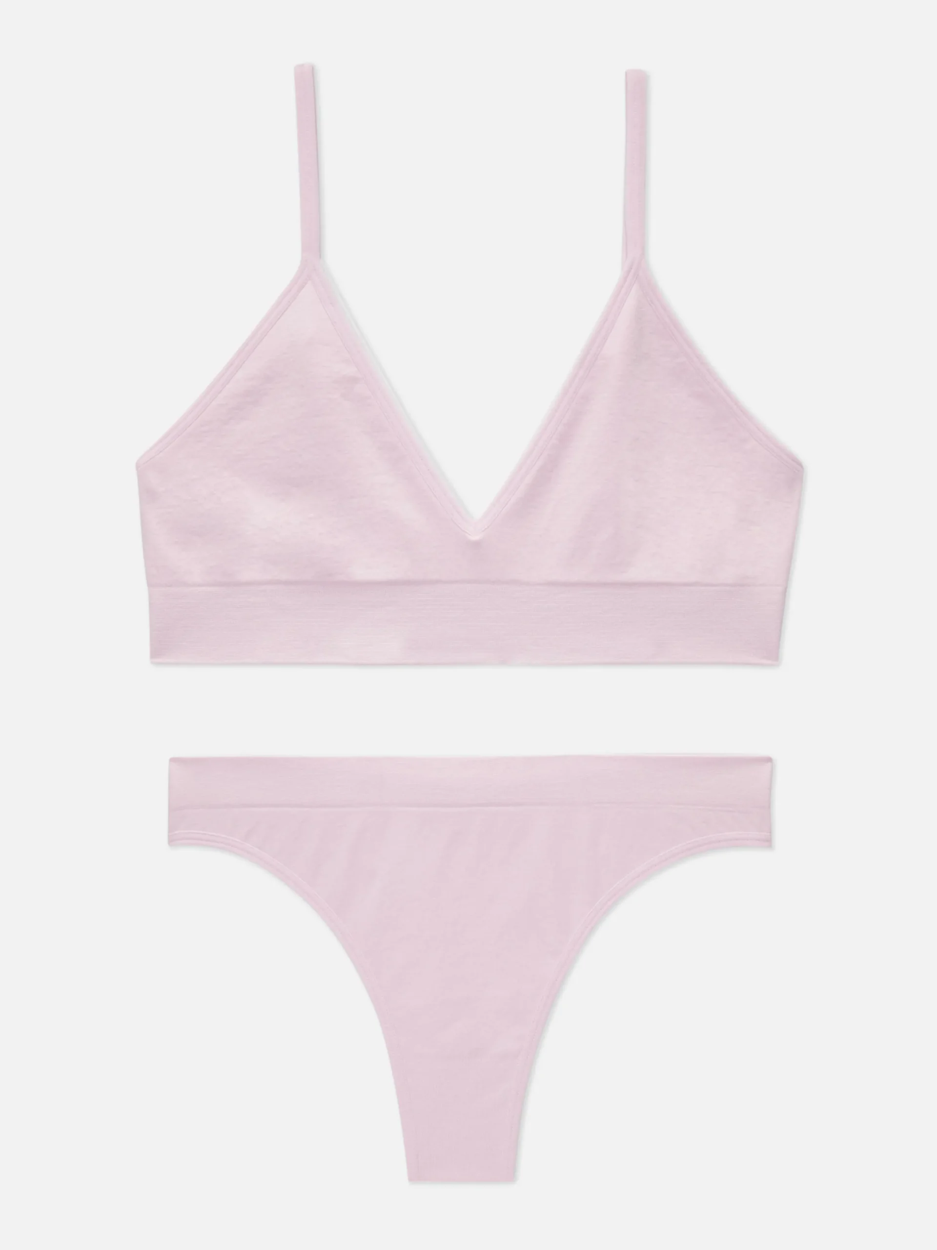 Set Van Naadloze Triangelbralette En String