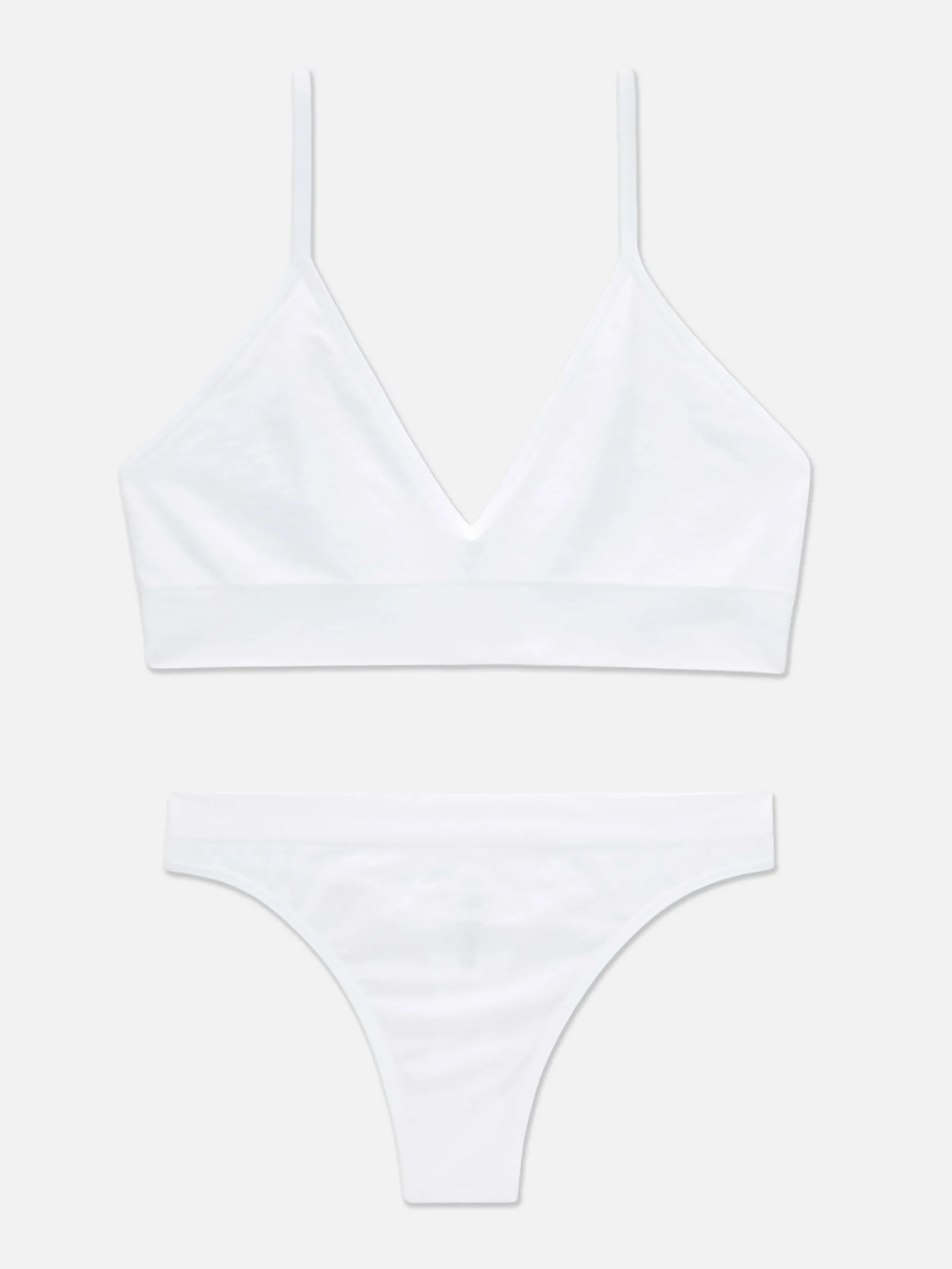 Set Van Naadloze Triangelbralette En String