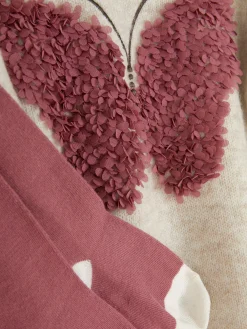 Set Van Overgooier Met Vlinder En Maillot