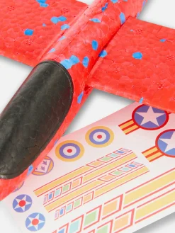 Set Van Speelgoedvliegtuigje En Stickers