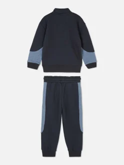 Set Van Sweatshirt En Joggingbroek Met Kleurblokken