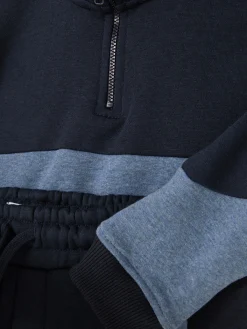 Set Van Sweatshirt En Joggingbroek Met Kleurblokken
