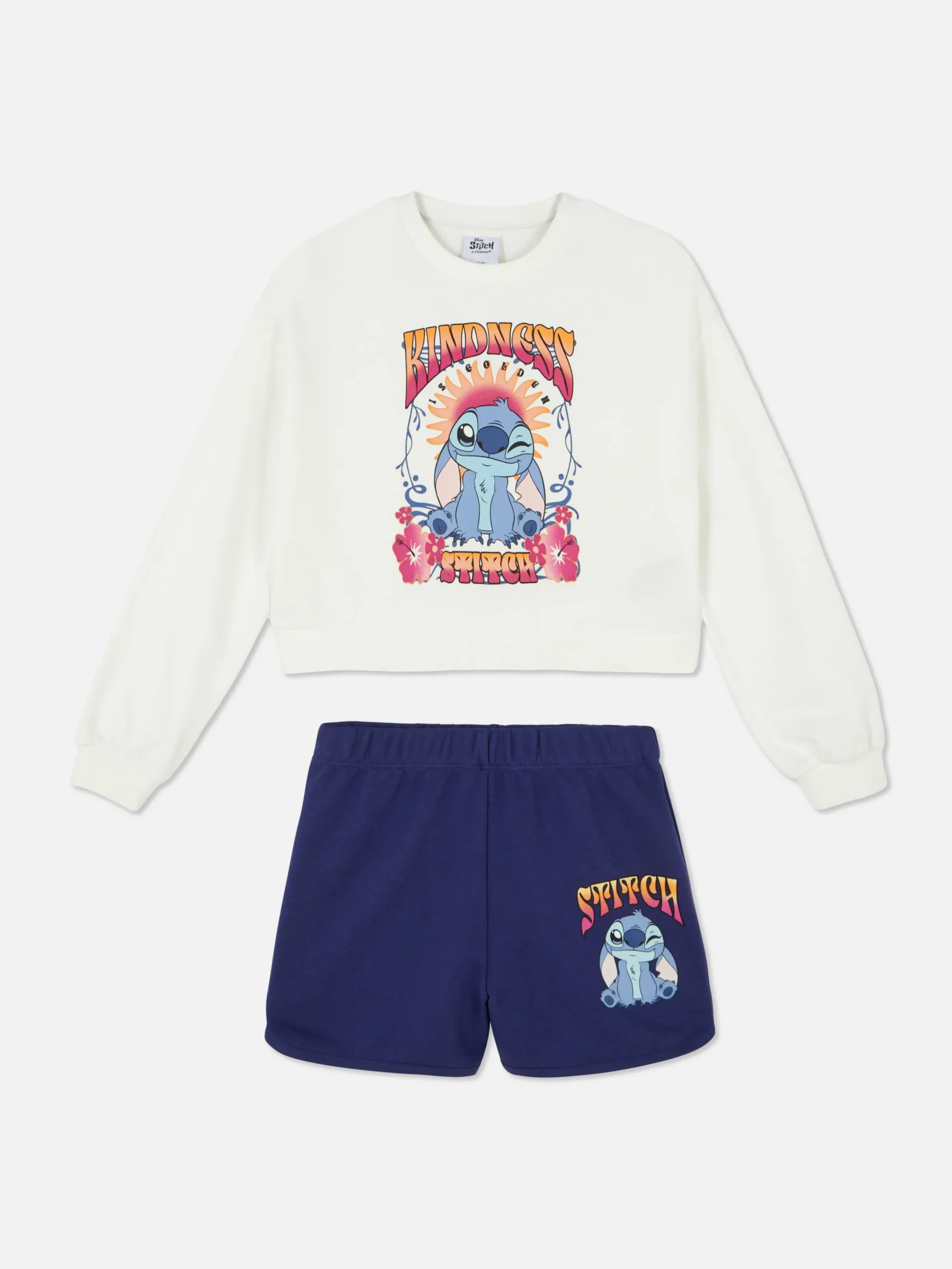 Set Van Sweatshirt En Korte Broek Disney's Stitch