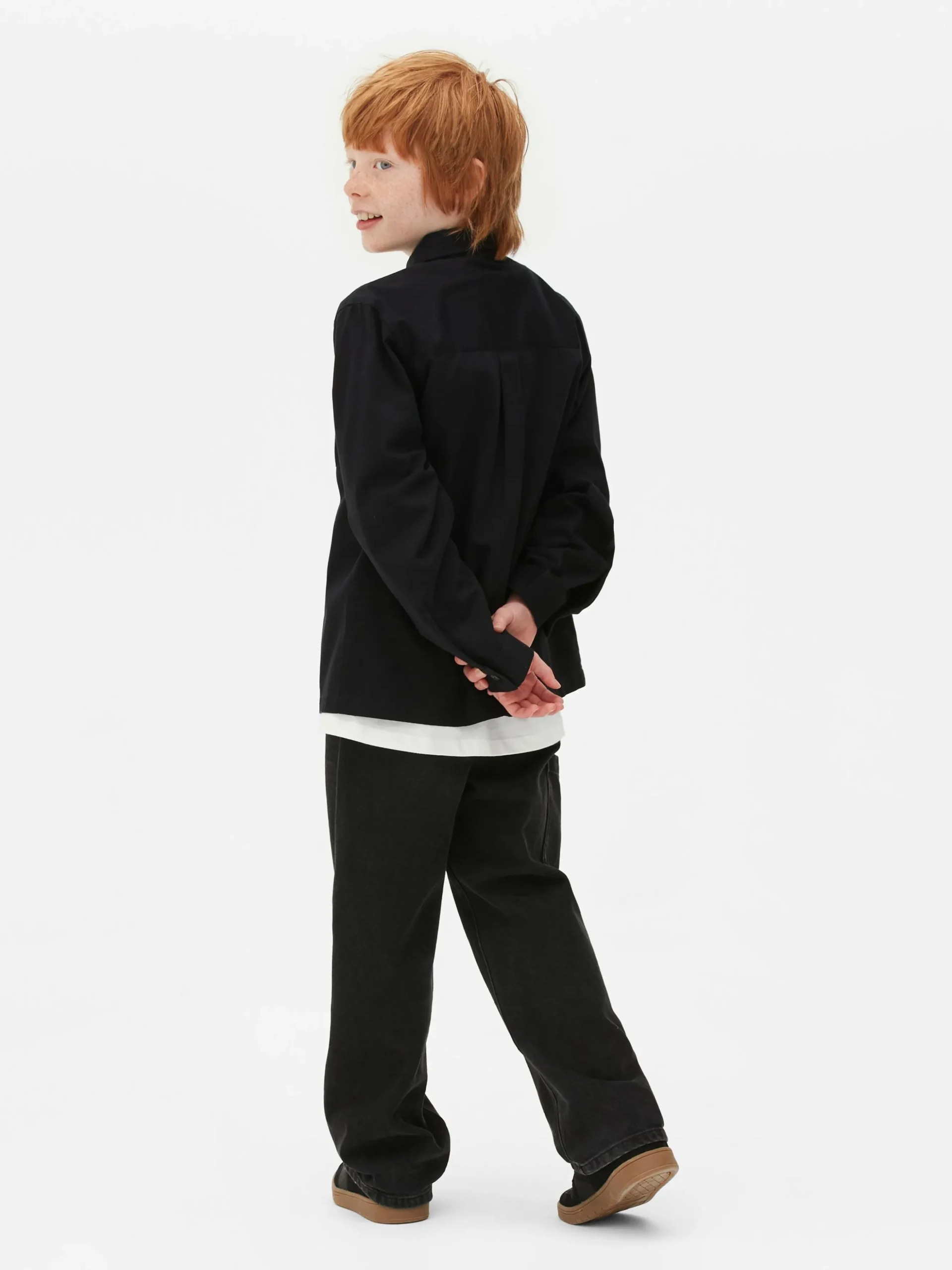 Set Van T-shirt En Overhemd Met Lange Mouwen