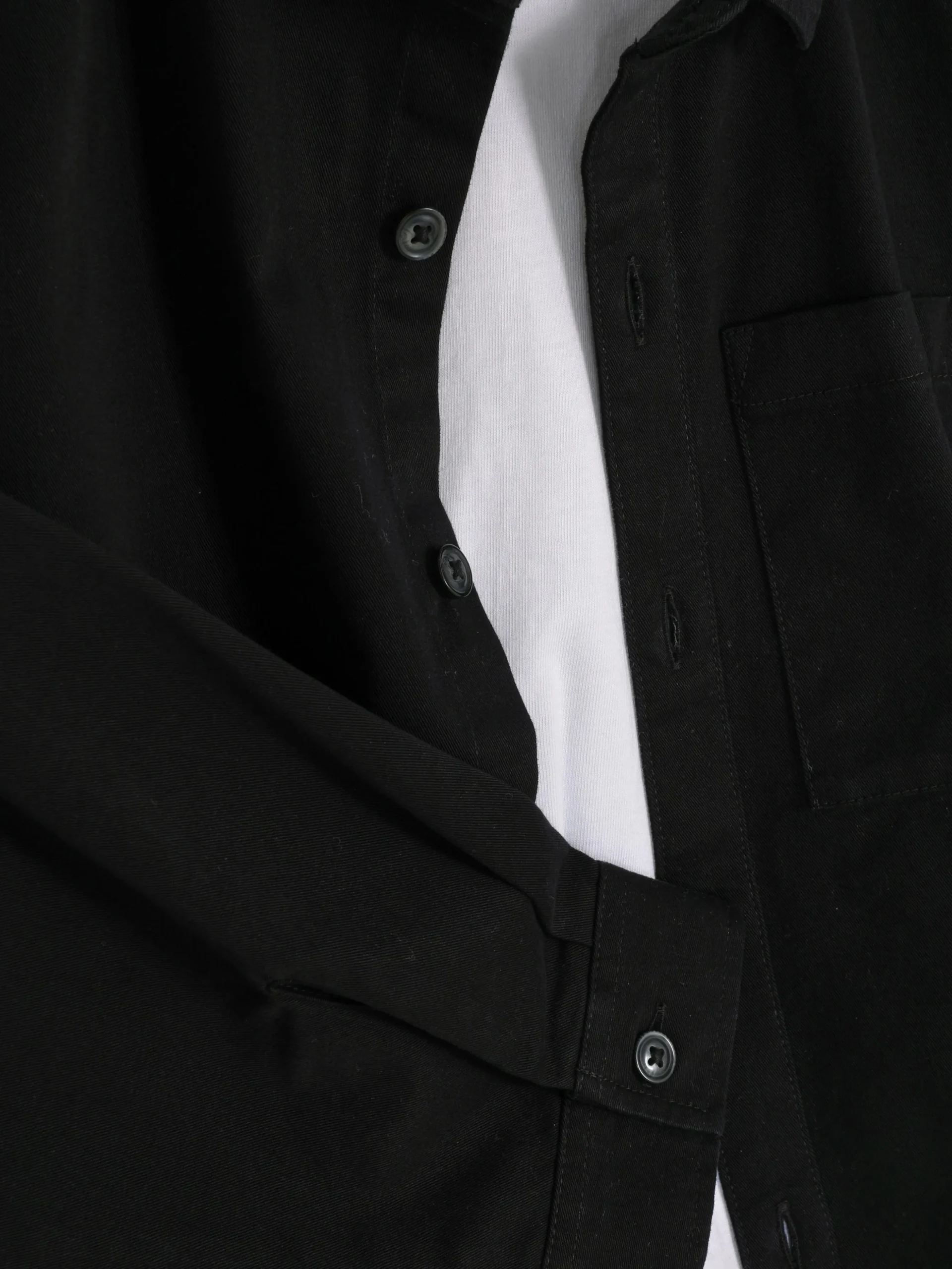 Set Van T-shirt En Overhemd Met Lange Mouwen