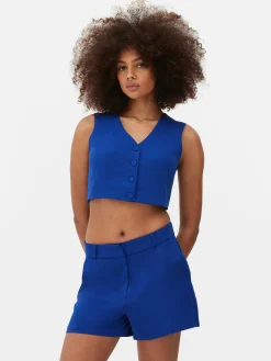 Single-breasted Kort Gilet