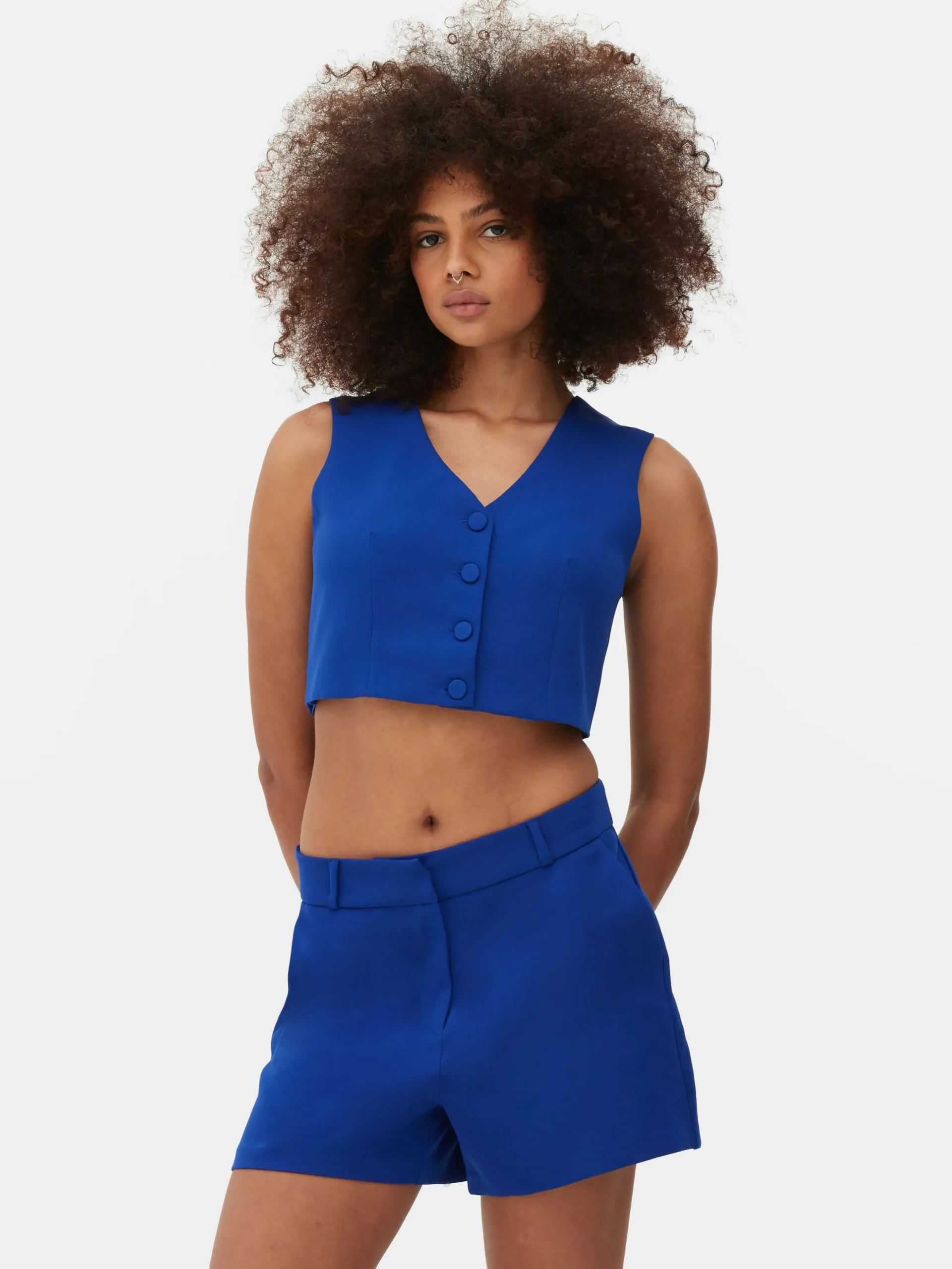 Single-breasted Kort Gilet