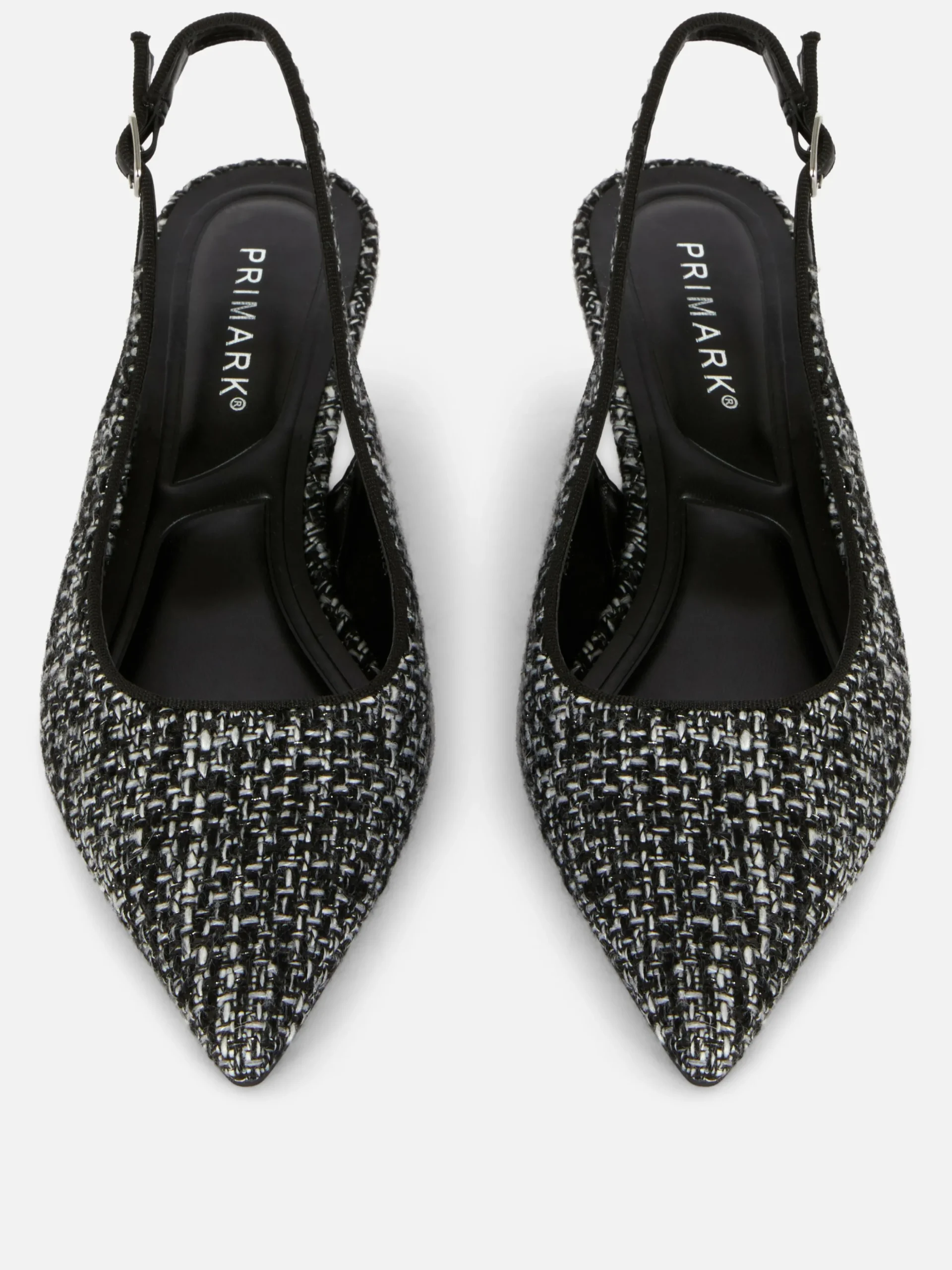 Slingback Kitten Heels Van Bouclé