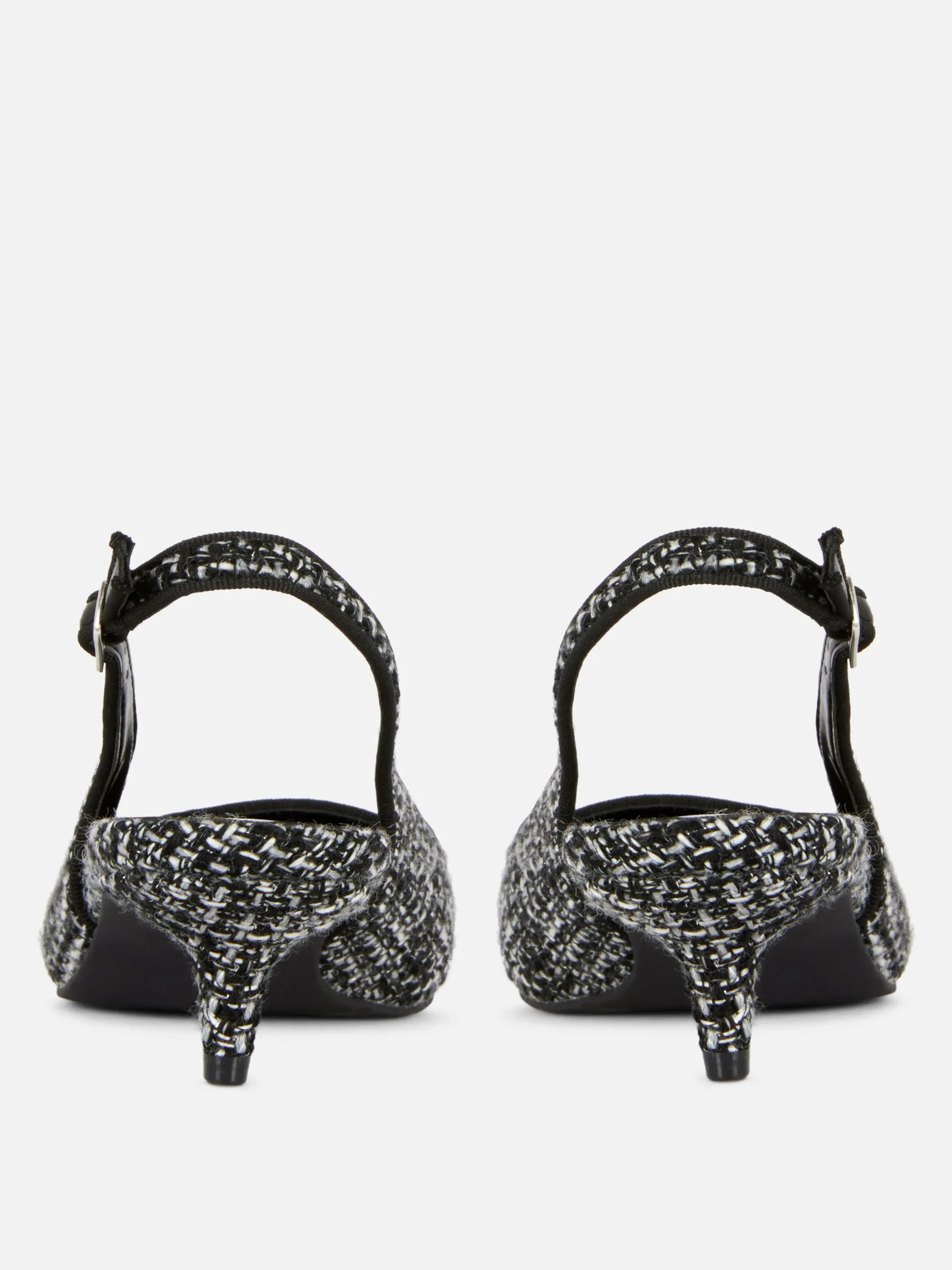 Slingback Kitten Heels Van Bouclé