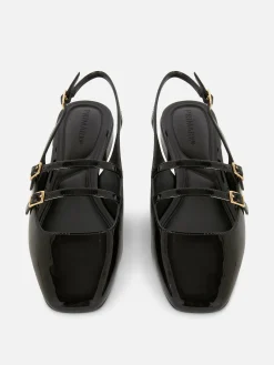 Slingback Mary Janes Met Dubbele Riempjes