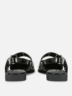 Slingbackballerina's Met Gesp