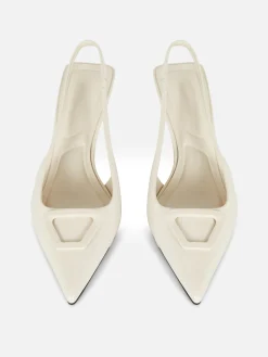 Slingback-pumps Met Lage Hak