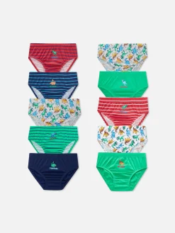 Slips Met Dinosaurusprint, Set Van 10