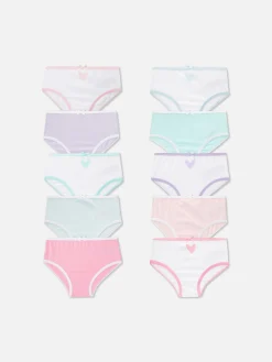 Slips Met Hartjesprint, Set Van 10