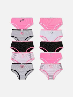 Slips Met Print, Set Van 10