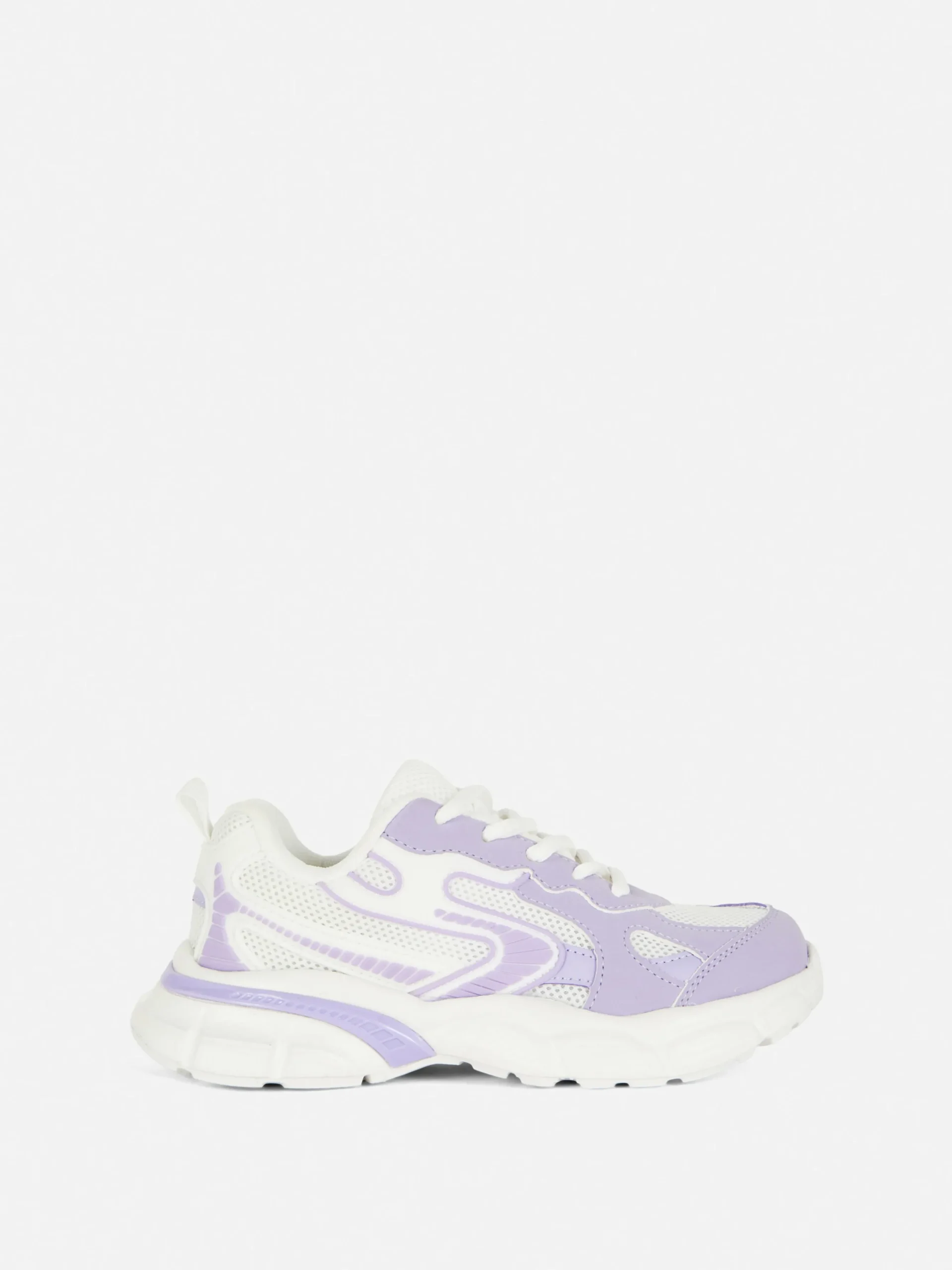 Sneakers Met Inzetstukken En Dikke Zool