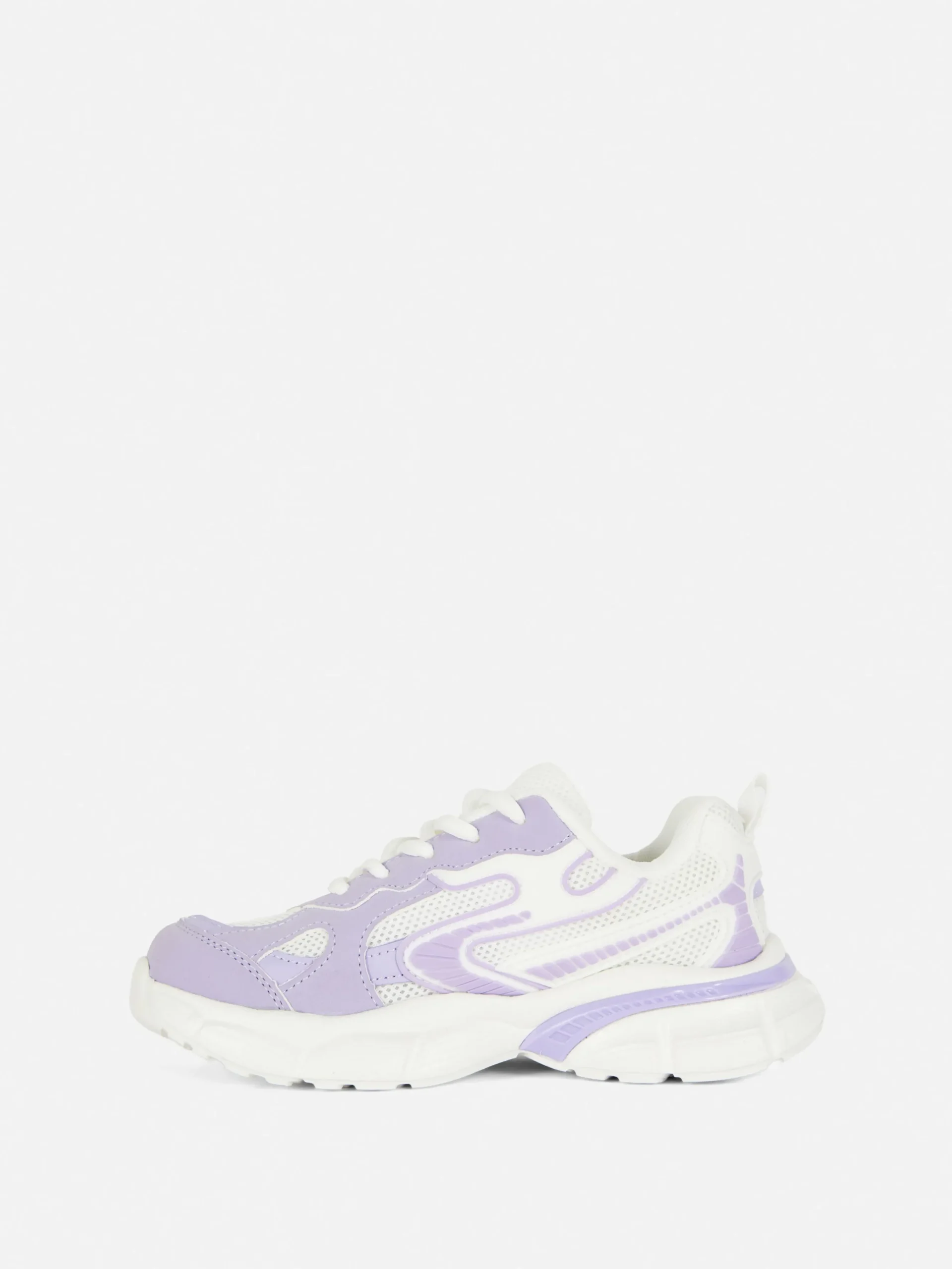 Sneakers Met Inzetstukken En Dikke Zool