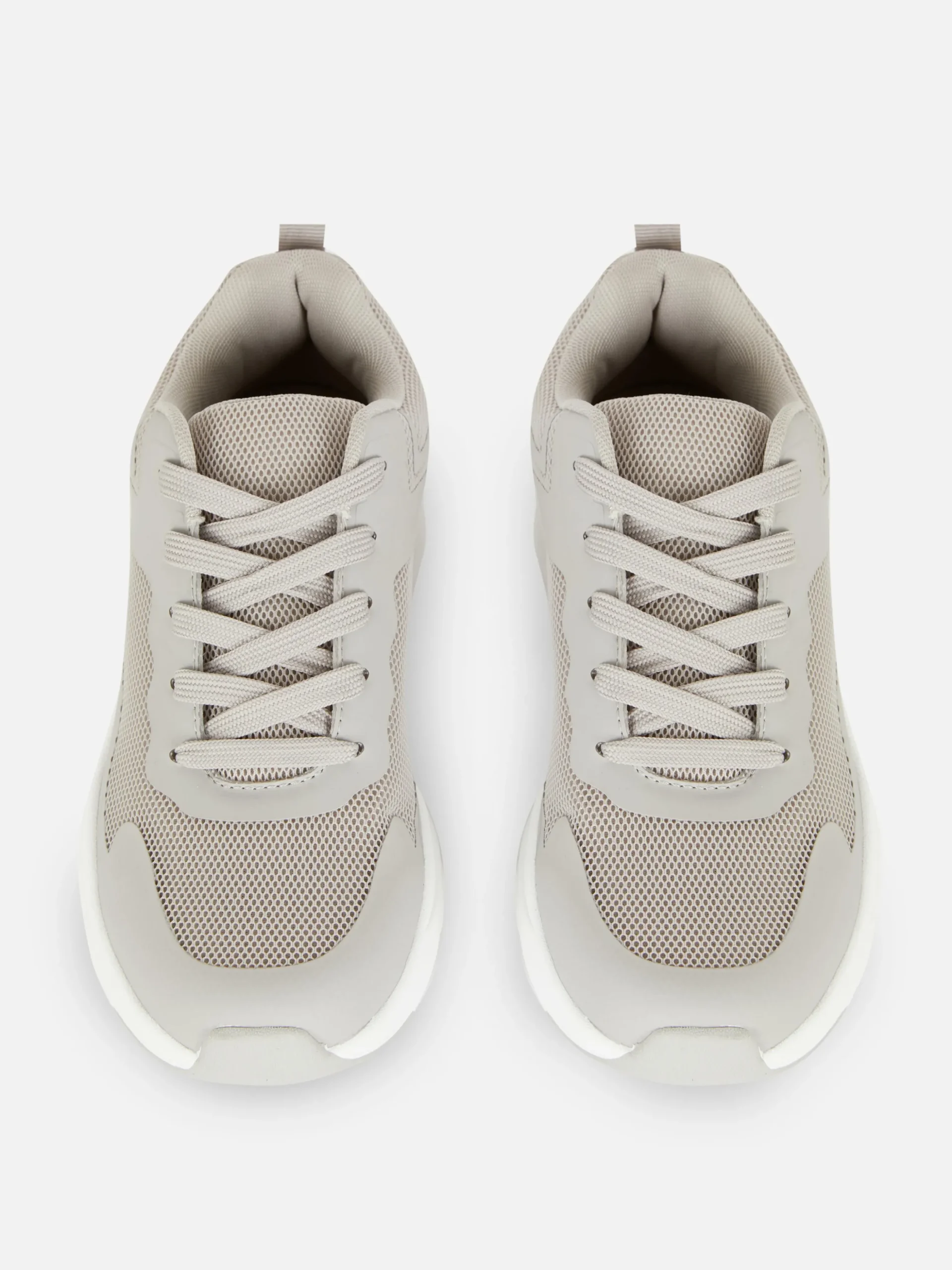 Sneakers Met Mesh En Dikke Zool