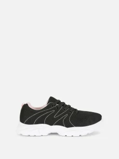 Sneakers Met Mesh En Dikke Zool