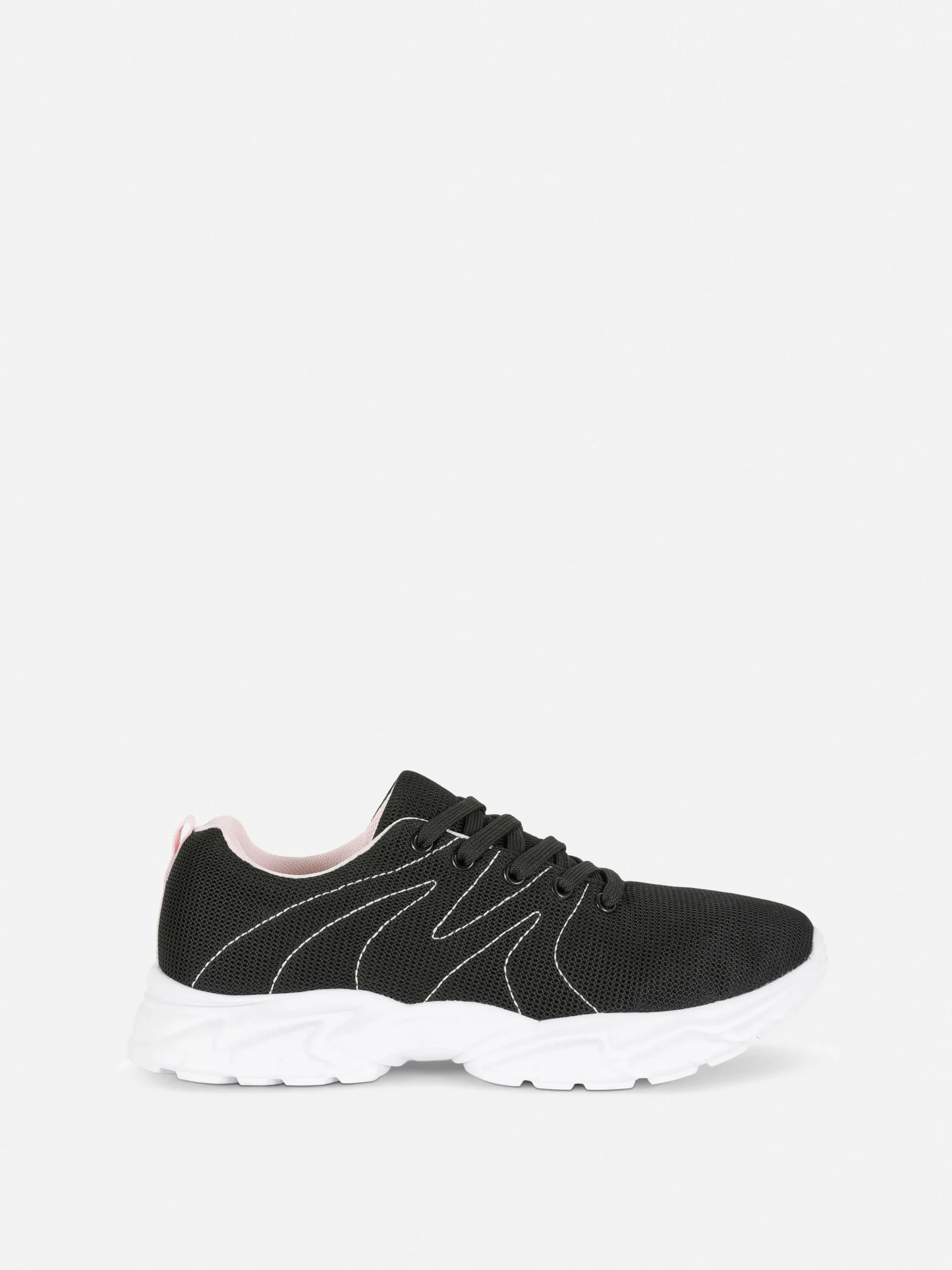 Sneakers Met Mesh En Dikke Zool