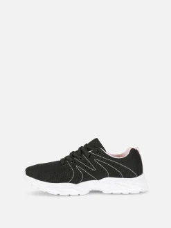 Sneakers Met Mesh En Dikke Zool