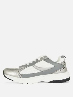 Sneakers Met Mesh Inzetstukken