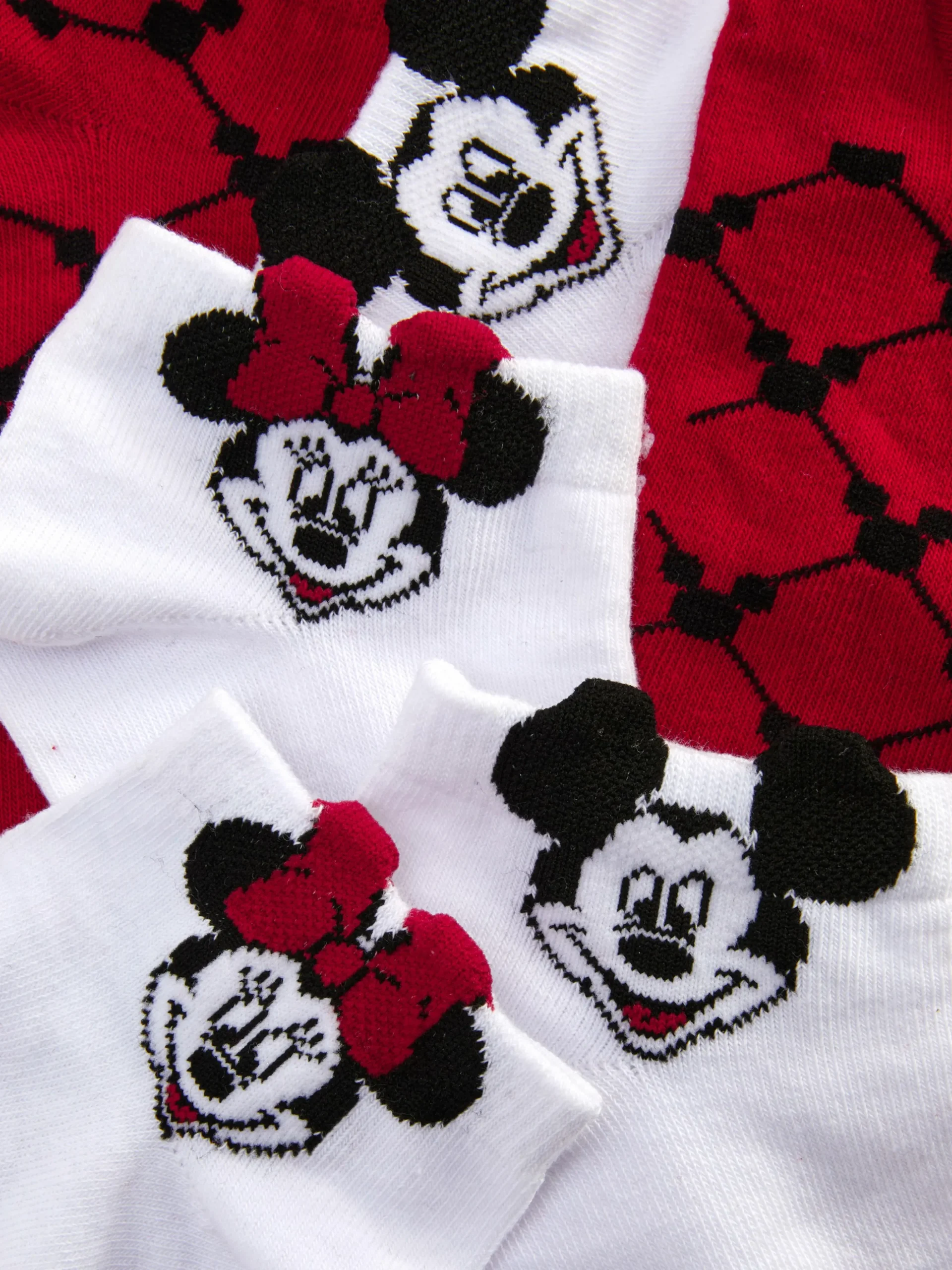 Sneakersokken Disney's Minnie & Mickey Mouse, 3 Paar