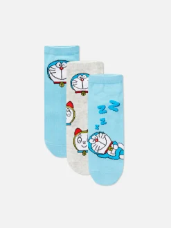 Sneakersokken Doraemon, 3 Paar