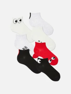 Sneakersokken Met Ogen, 7 Paar