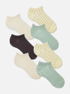 Sneakersokken Met Stippen, 7 Paar