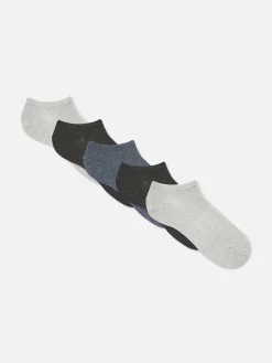 Sneakersokken Van Ribstof, 5 Paar