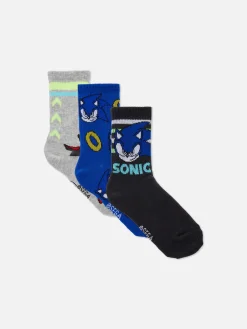 Sokken Sonic The Hedgehog, Set Van 3