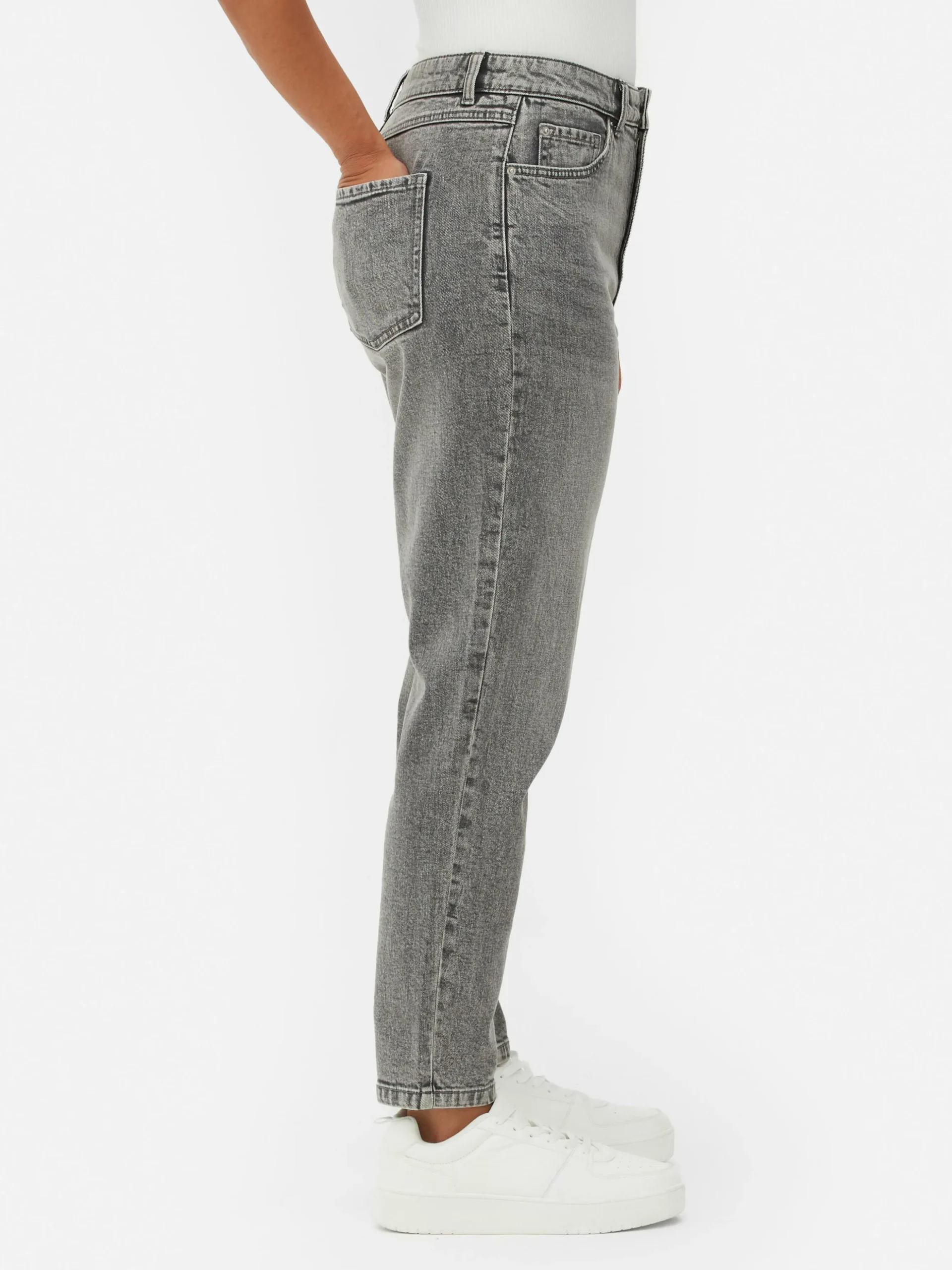 Spijkerbroek Met Hoge Taille