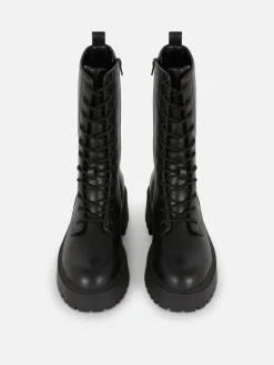 Stoere Bikerlaarzen Met Veters