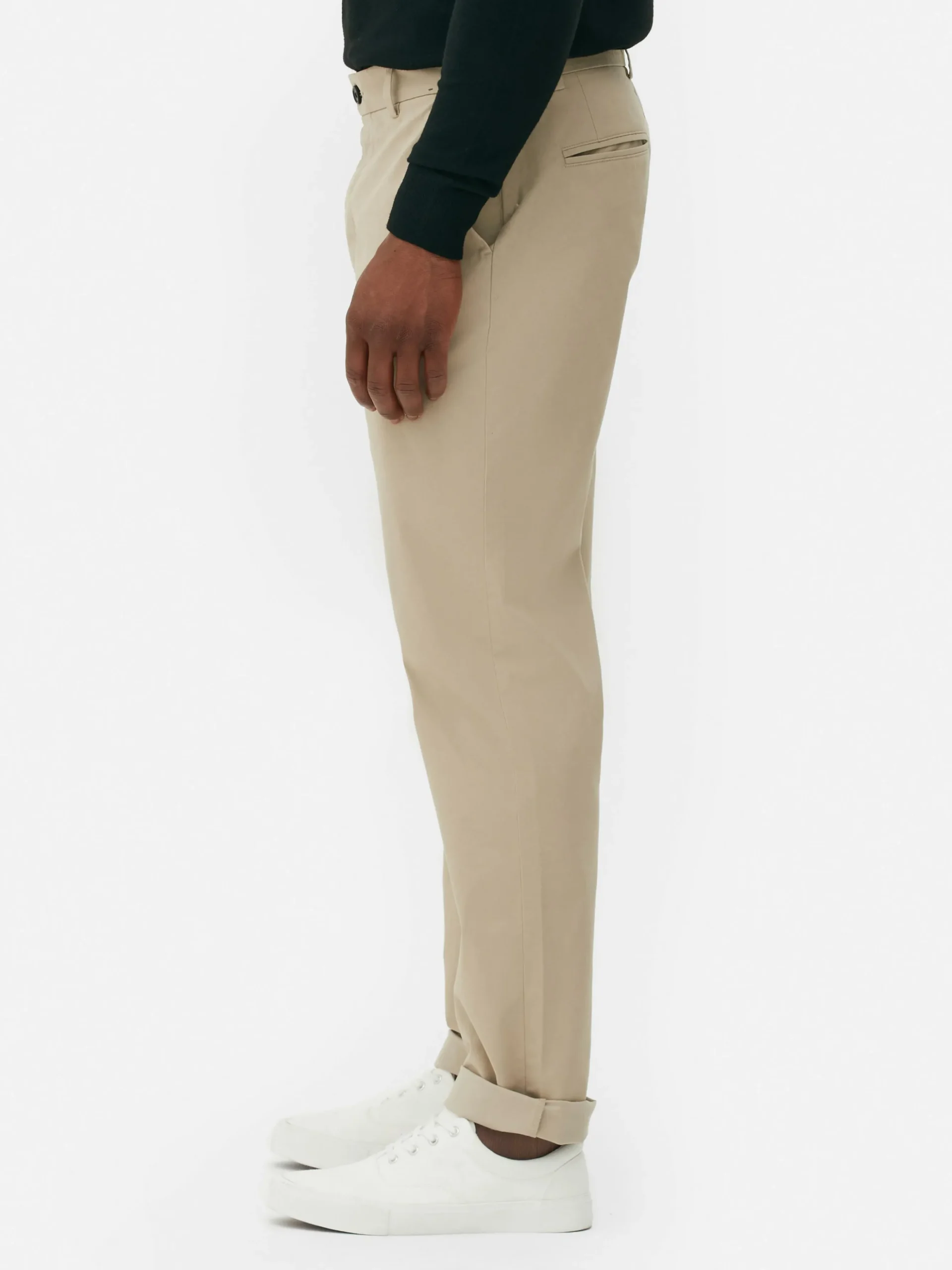 Stretch Chino Met Rechte Pijpen