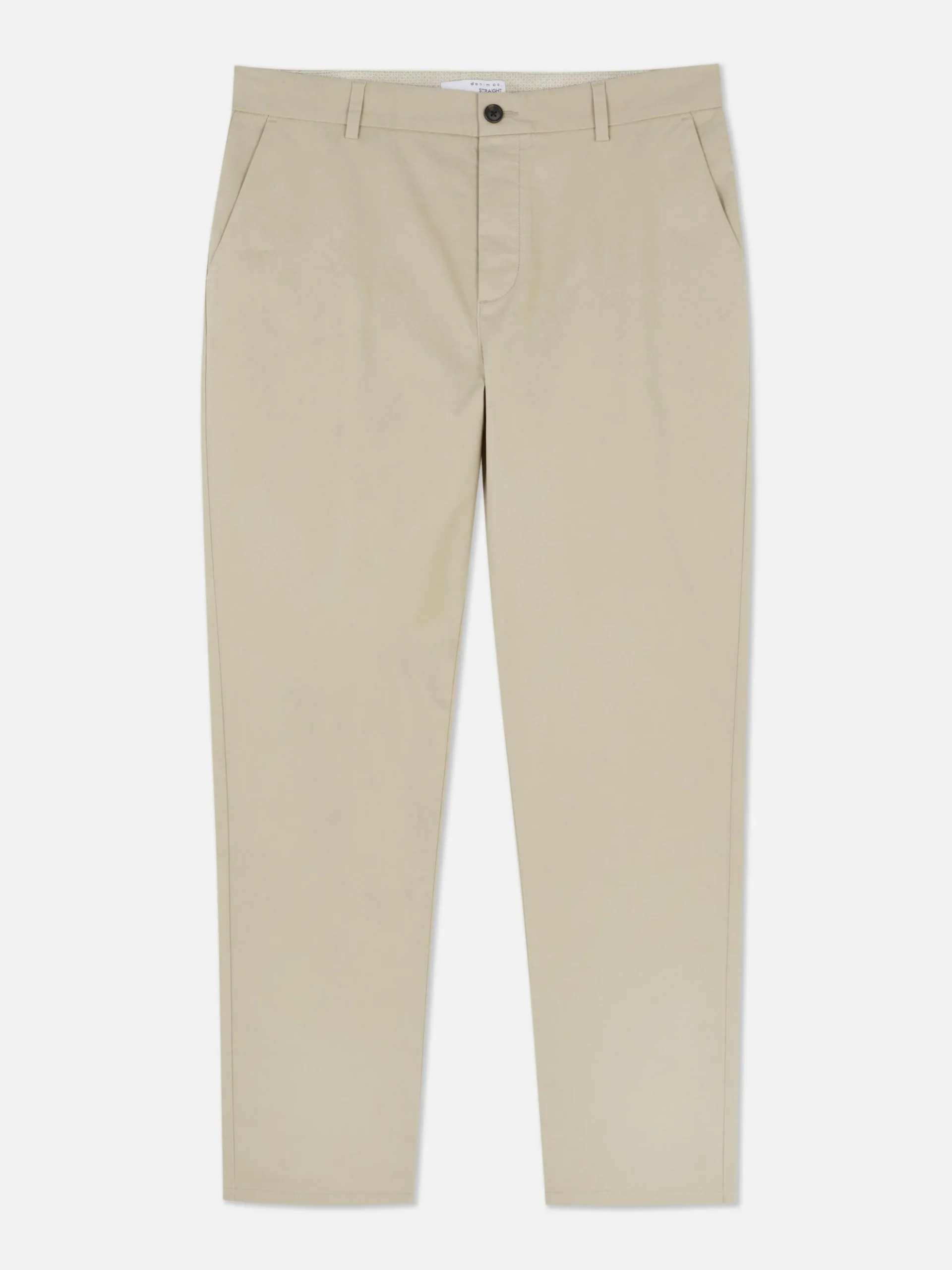 Stretch Chino Met Rechte Pijpen