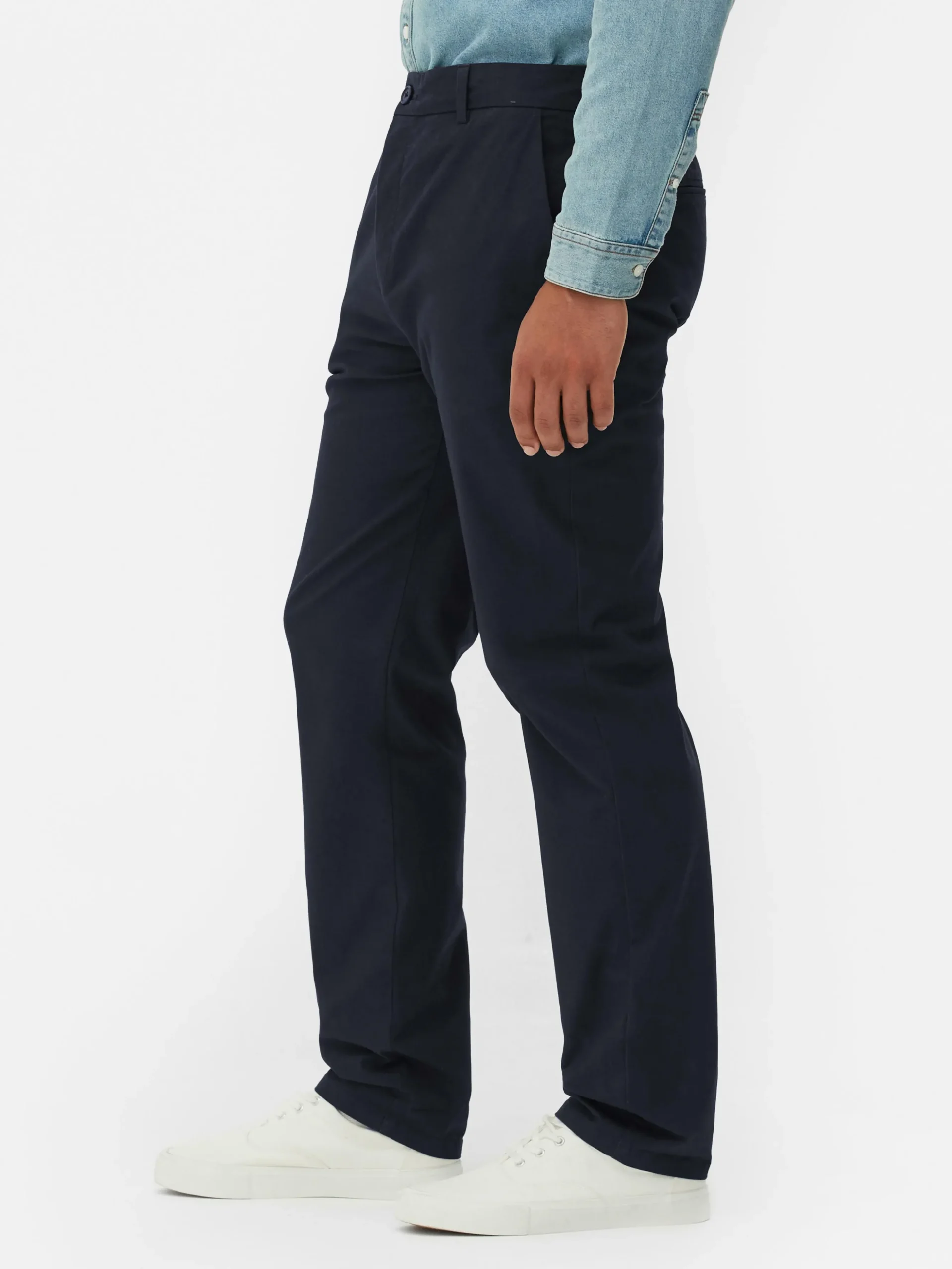 Stretch Chino Met Rechte Pijpen
