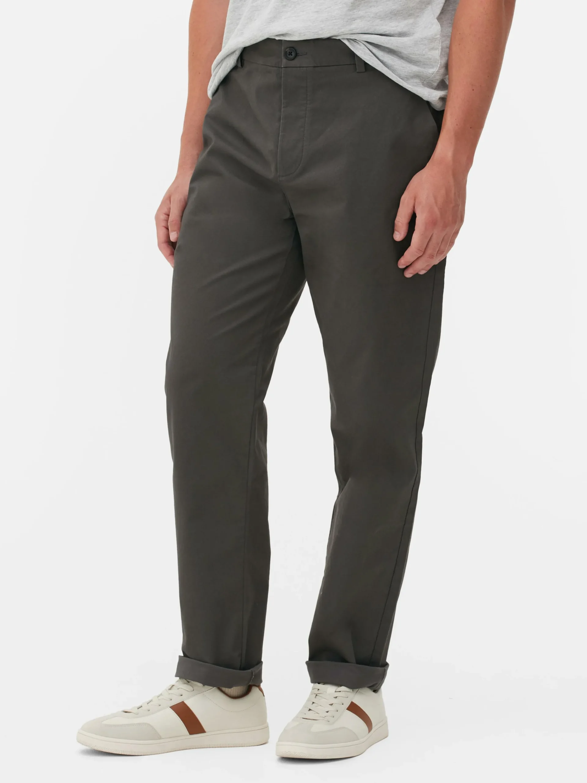 Stretch Chino Met Rechte Pijpen