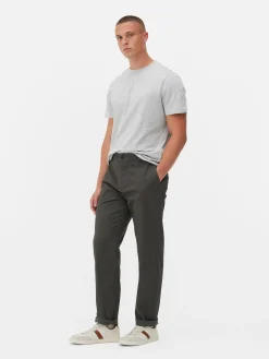 Stretch Chino Met Rechte Pijpen