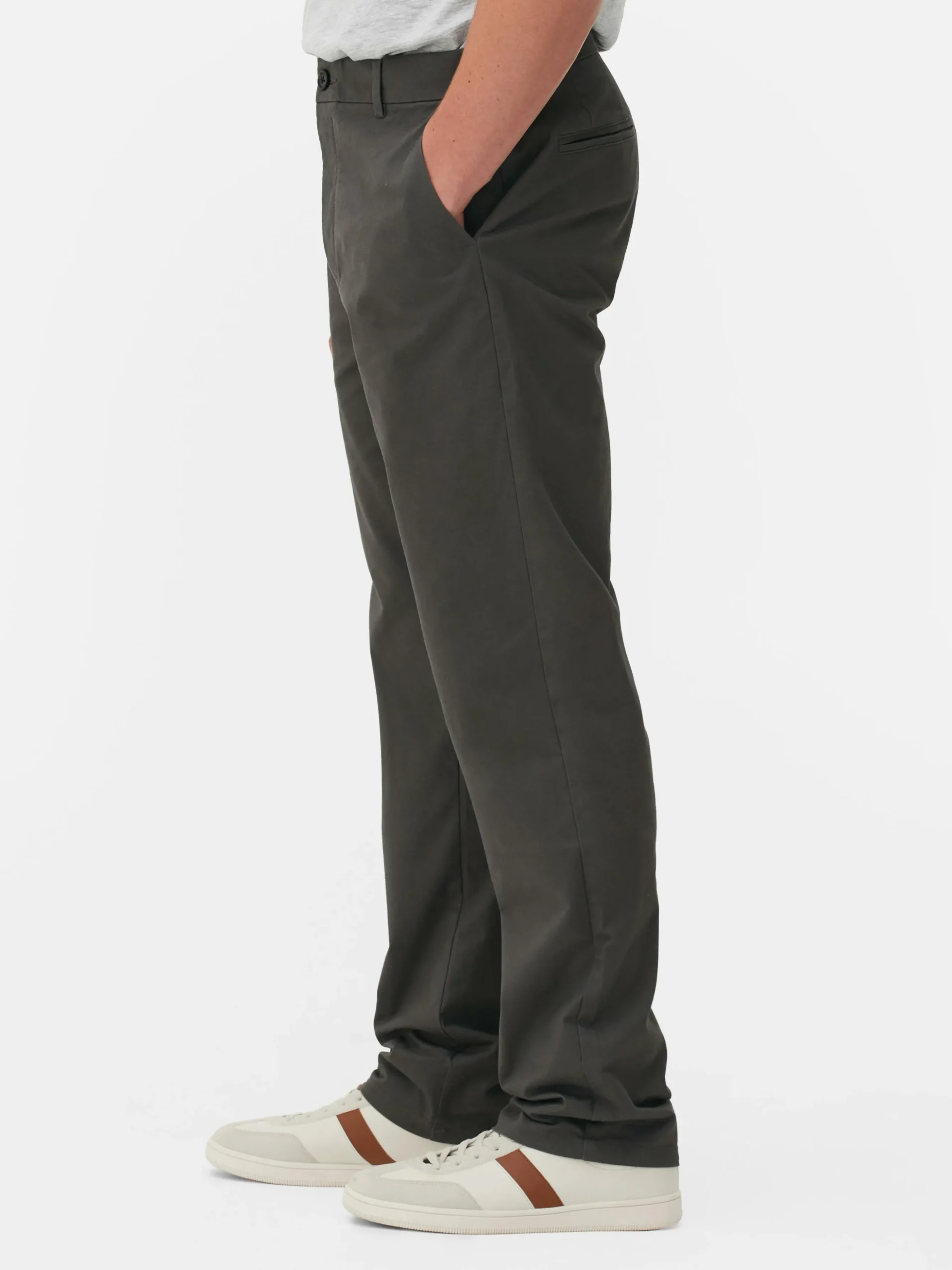 Stretch Chino Met Rechte Pijpen