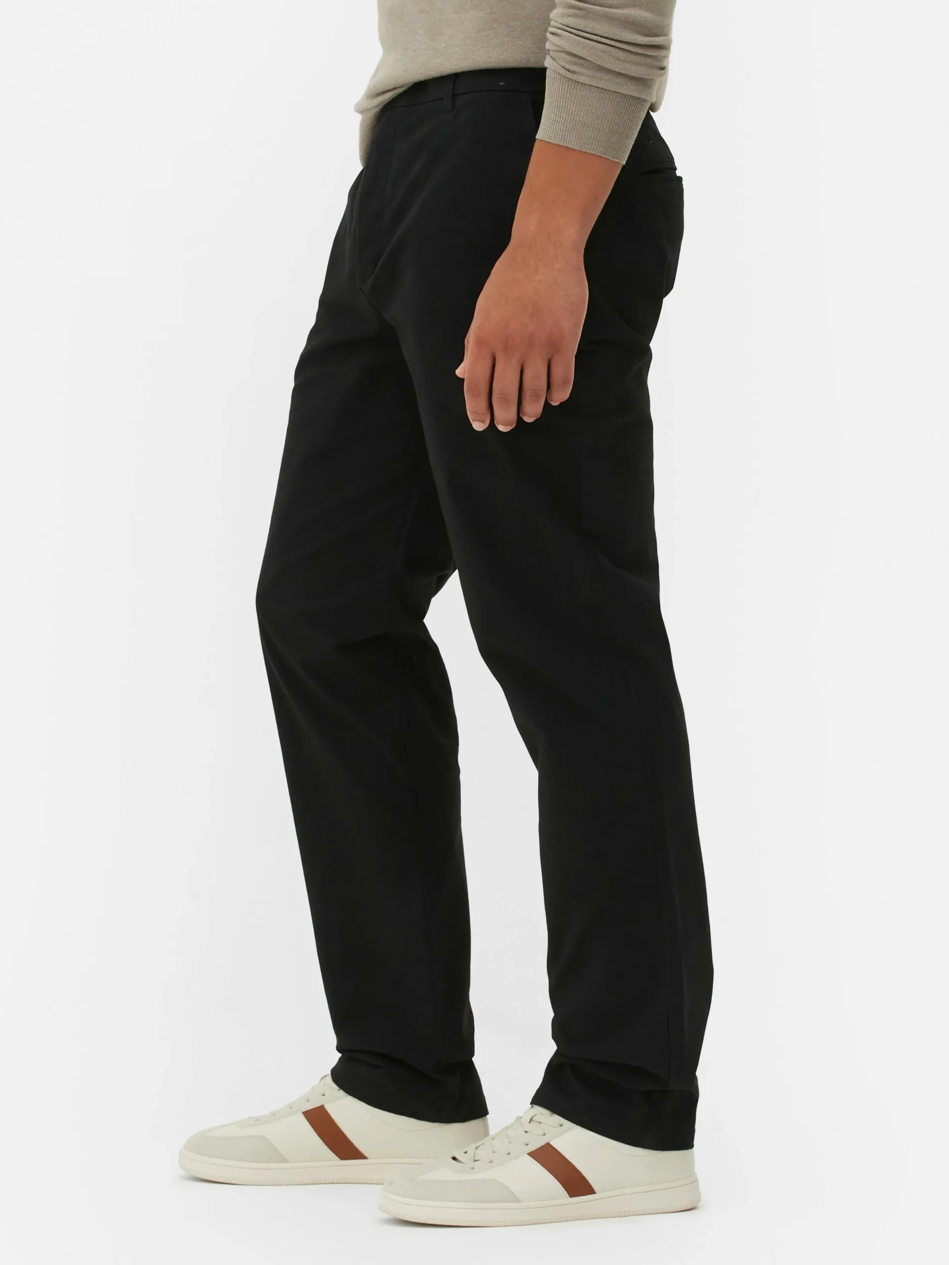 Stretch Chino Met Rechte Pijpen