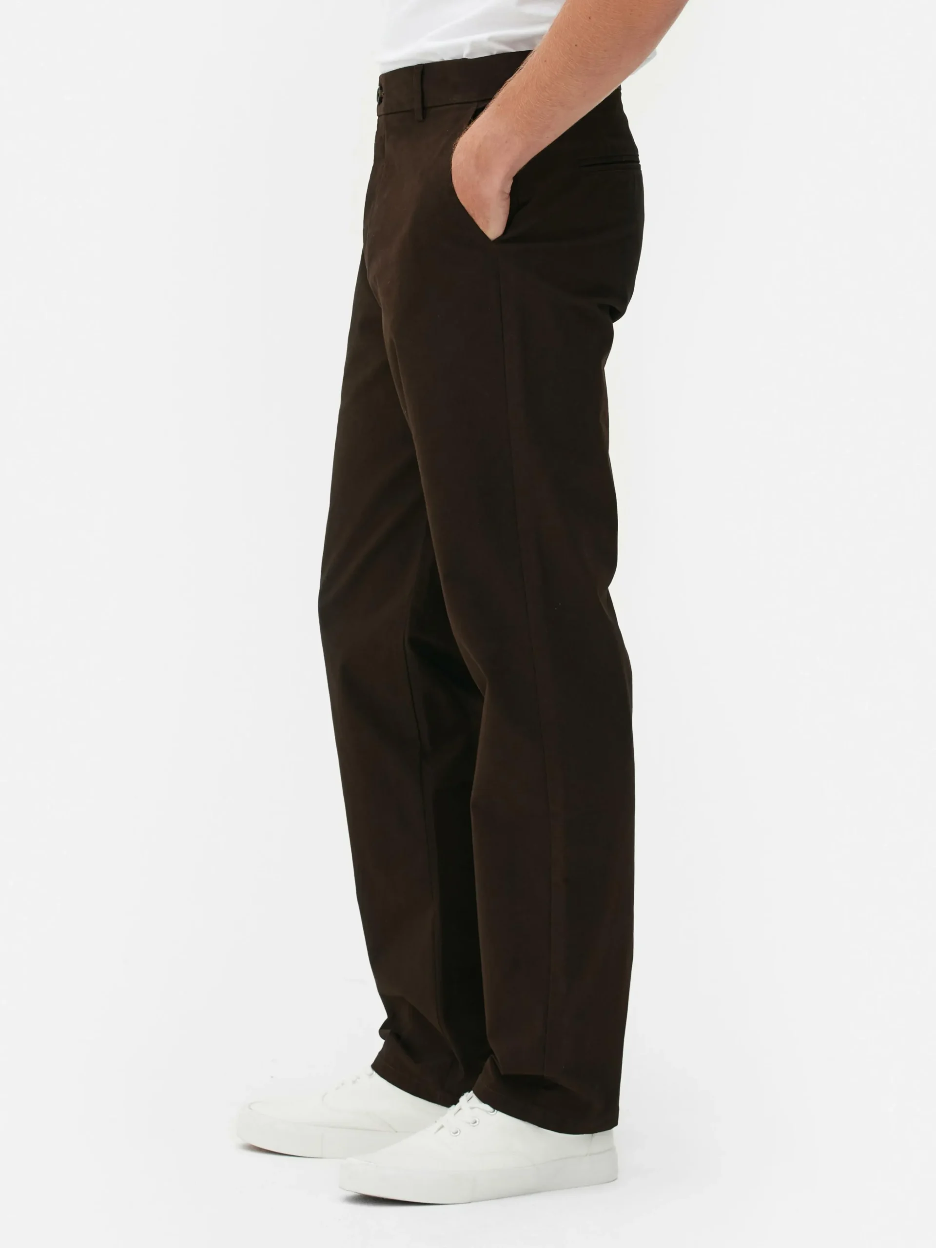 Stretch Chino Met Rechte Pijpen