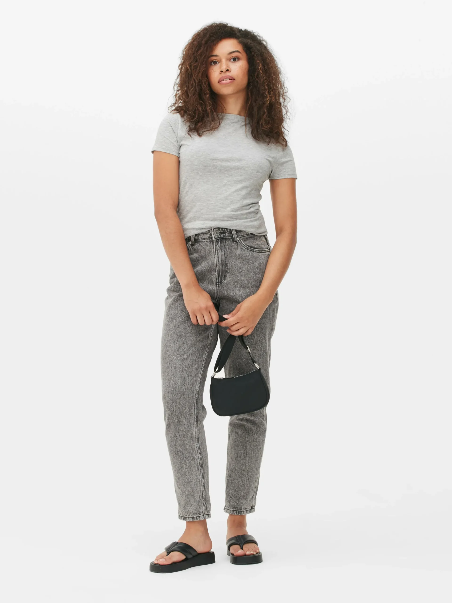Stretch-T-shirt Met Ronde Hals