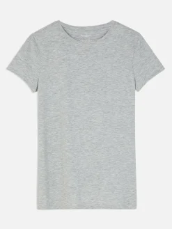 Stretch-T-shirt Met Ronde Hals