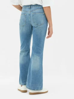 Stretchvrije Jeans Met Wijd Uitlopende Pijpen