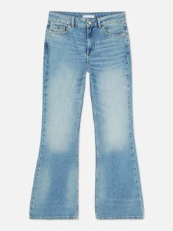 Stretchvrije Jeans Met Wijd Uitlopende Pijpen