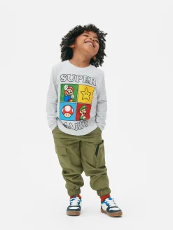 Super Mario Bros. T-shirt Met Lange Mouwen