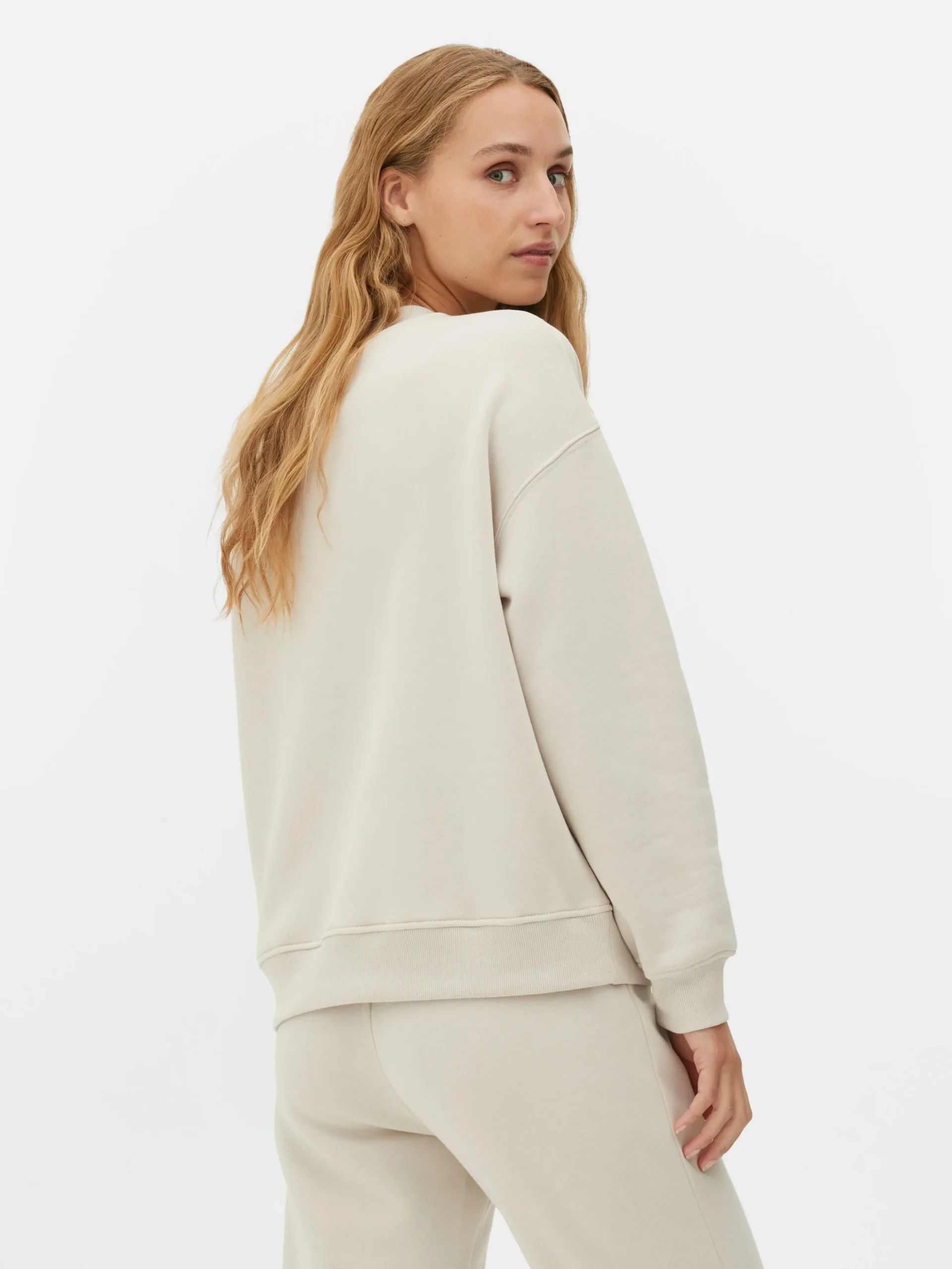 Sweater Met Tekst En Ronde Hals
