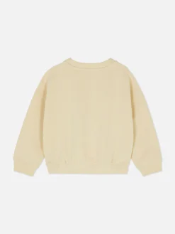 Sweatshirt In Collegestijl Met Bouclé-initiaal